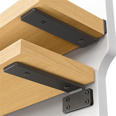 6 inch shelf brackets|Floating Shelf Brackets, 6 Inch Heavy Duty Shelf Supports with ½ .